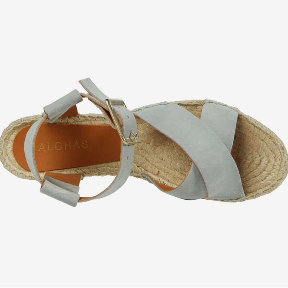 ALOHAS Women's Light Gray Espadrilles